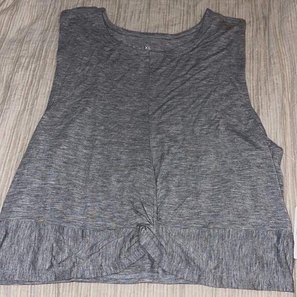Flirtitude XL Light Gray Sleeveless Crop Top size XL - Picture 3 of 6